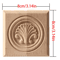 European Floral Wood Corner Applique Carved Furniture Trim Decor 5