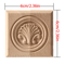 European Floral Wood Corner Applique Carved Furniture Trim Decor 6