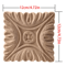 European Floral Wood Corner Applique Carved Furniture Trim Decor 18