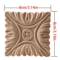 European Floral Wood Corner Applique Carved Furniture Trim Decor 20