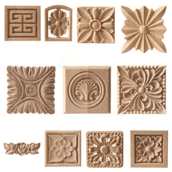 european floral wood corner applique carved furniture trim decor