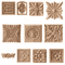 European Floral Wood Corner Applique Carved Furniture Trim Decor 0