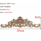 Rectangle Wood Carved Applique Vintage Unpainted Furniture Molding Decor 2