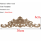 Rectangle Wood Carved Applique Vintage Unpainted Furniture Molding Decor 2