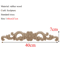 Rectangle Wood Carved Applique Vintage Unpainted Furniture Molding Decor 4