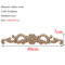 Rectangle Wood Carved Applique Vintage Unpainted Furniture Molding Decor 4