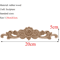 Rectangle Wood Carved Applique Vintage Unpainted Furniture Molding Decor 12