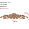 Rectangle Wood Carved Applique Vintage Unpainted Furniture Molding Decor 12