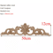 Rectangle Wood Carved Applique Vintage Unpainted Furniture Molding Decor 13
