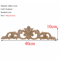 Rectangle Wood Carved Applique Vintage Unpainted Furniture Molding Decor 14