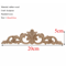 Rectangle Wood Carved Applique Vintage Unpainted Furniture Molding Decor 16