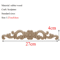 Rectangle Wood Carved Applique Vintage Unpainted Furniture Molding Decor 6