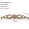 Rectangle Wood Carved Applique Vintage Unpainted Furniture Molding Decor 6