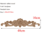 Rectangle Wood Carved Applique Vintage Unpainted Furniture Molding Decor 8