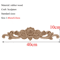 Rectangle Wood Carved Applique Vintage Unpainted Furniture Molding Decor 9