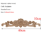Rectangle Wood Carved Applique Vintage Unpainted Furniture Molding Decor 9