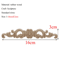 Rectangle Wood Carved Applique Vintage Unpainted Furniture Molding Decor 27