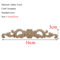 Rectangle Wood Carved Applique Vintage Unpainted Furniture Molding Decor 27