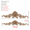 Rectangle Wood Carved Applique Vintage Unpainted Furniture Molding Decor 29
