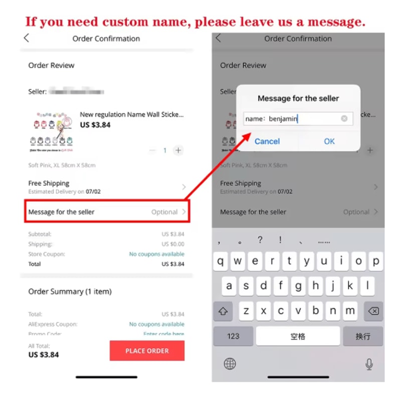 Custom Name Wall Sticker With Stars Personalized Kids Nursery Vinyl Decor 3