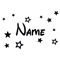 Custom Name Wall Sticker With Stars Personalized Kids Nursery Vinyl Decor 4