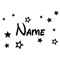Custom Name Wall Sticker With Stars Personalized Kids Nursery Vinyl Decor 4