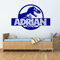 Personalized T Rex Dinosaur Wall Sticker Jurassic Kids Room Name Decal 3