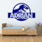 Personalized T Rex Dinosaur Wall Sticker Jurassic Kids Room Name Decal 3