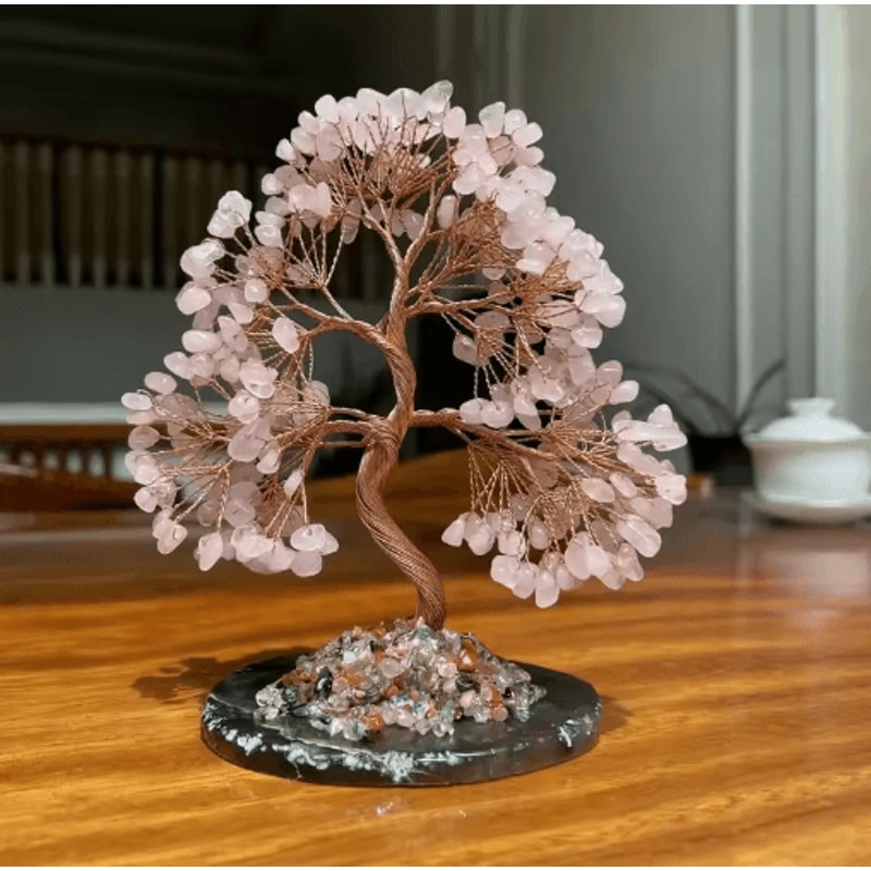 Seven Chakra Crystal Tree Of Life Feng Shui Healing Gem Decor 2