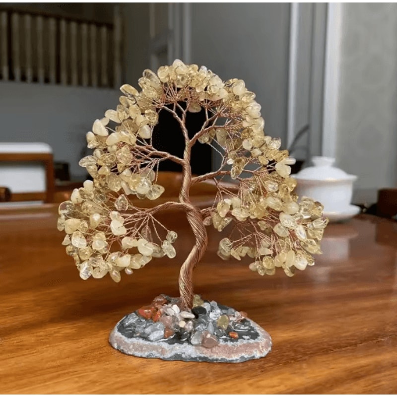 Seven Chakra Crystal Tree Of Life Feng Shui Healing Gem Decor 5