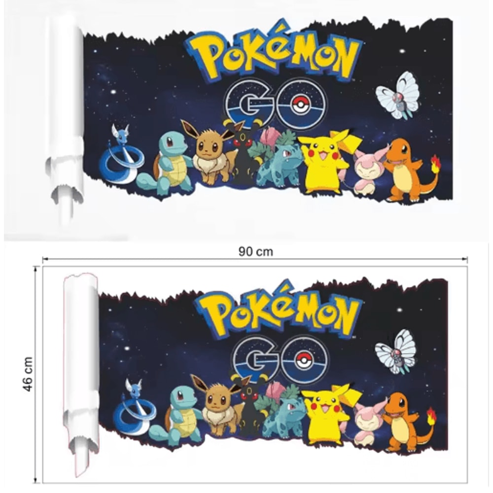 Pikachu Cartoon Wall Sticker Cute Anime Kids Room Vinyl Decal 1