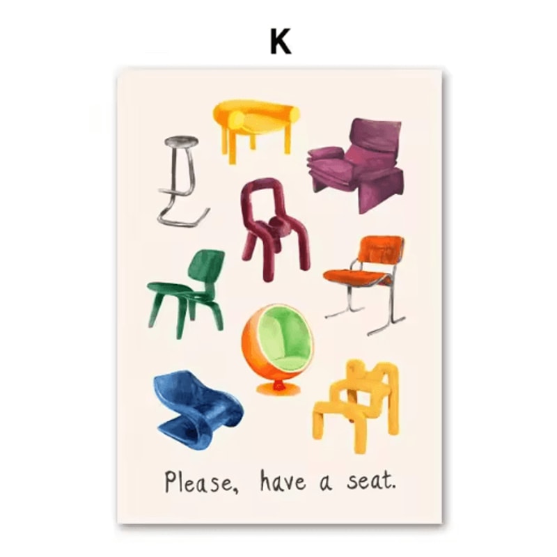 Abstract Crocodile Fish Canvas Art Colorful Modern Wall Decor 12