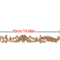 Unpainted Wood Carving Corner Strip Decorative Furniture Applique Trim 1
