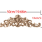 Unpainted Wood Carving Corner Strip Decorative Furniture Applique Trim 15
