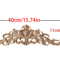 Unpainted Wood Carving Corner Strip Decorative Furniture Applique Trim 17