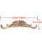 Unpainted Wood Carving Corner Strip Decorative Furniture Applique Trim 27
