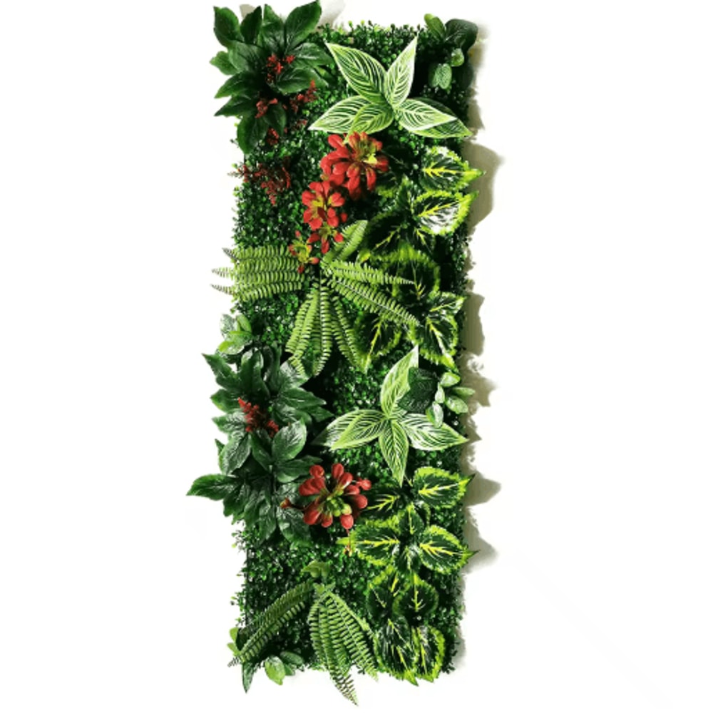 Artificial Grass Moss Wall Panel Subtropical Green Wall Decor For Home 12