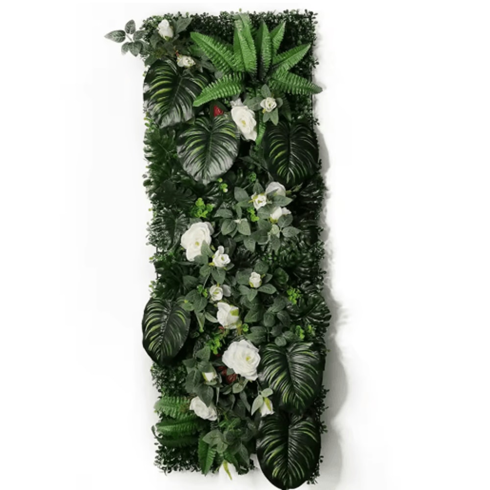 Artificial Grass Moss Wall Panel Subtropical Green Wall Decor For Home 15