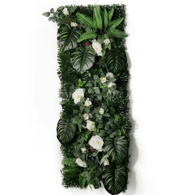 Artificial Grass Moss Wall Panel Subtropical Green Wall Decor For Home 15