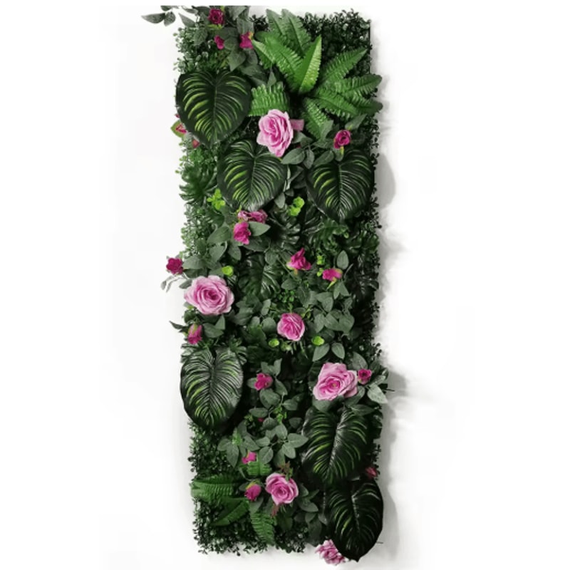 Artificial Grass Moss Wall Panel Subtropical Green Wall Decor For Home 16