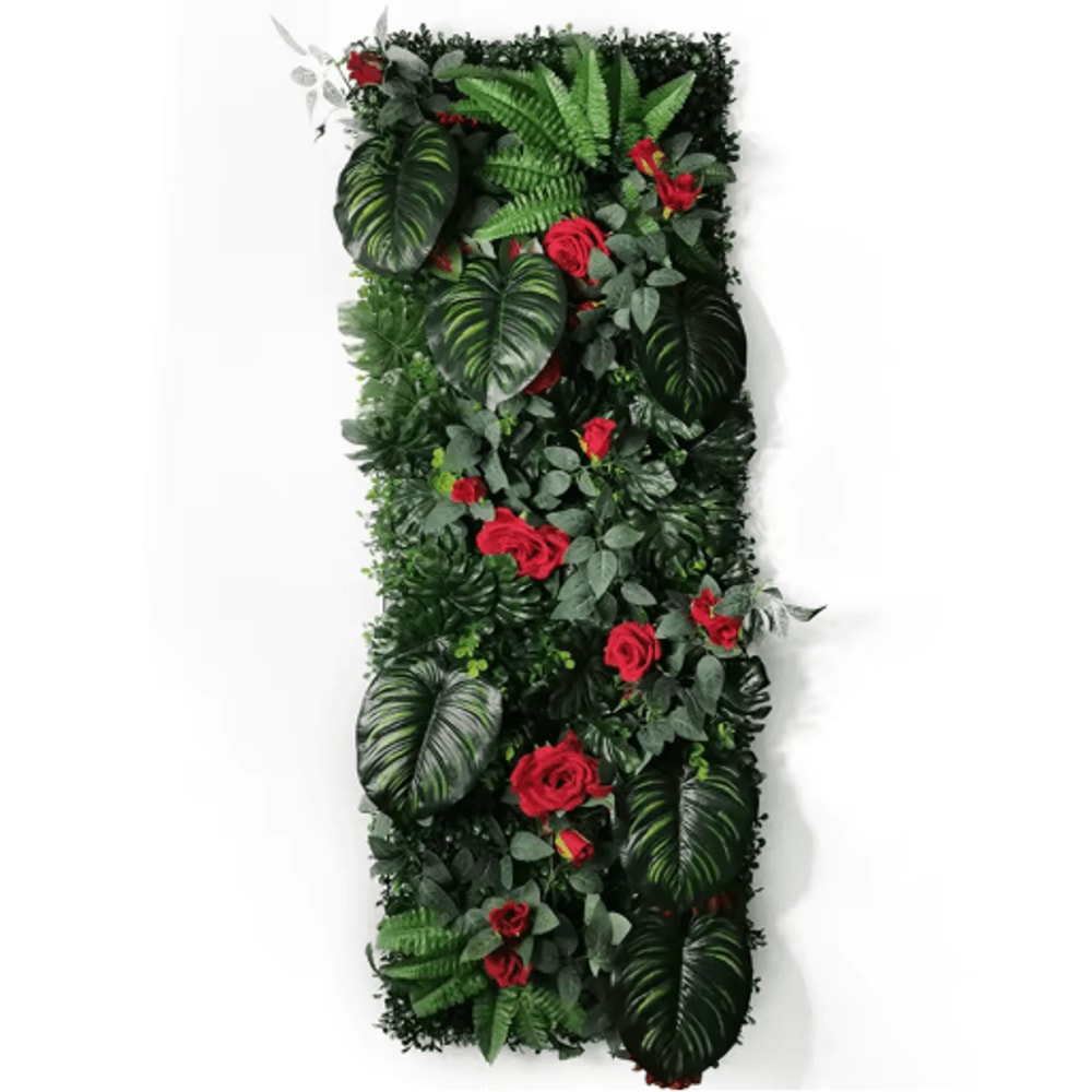 Artificial Grass Moss Wall Panel Subtropical Green Wall Decor For Home 7
