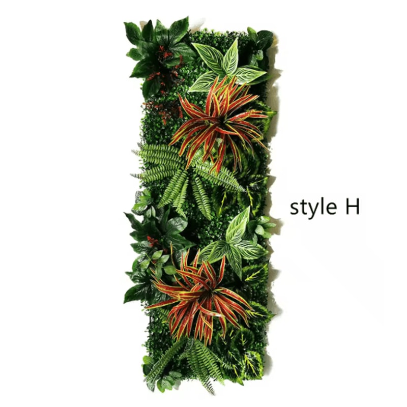 Artificial Grass Moss Wall Panel Subtropical Green Wall Decor For Home 21