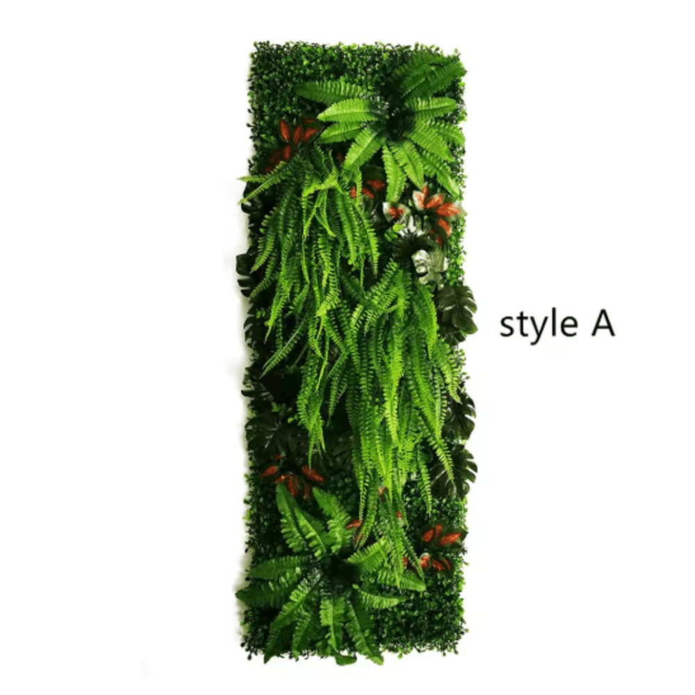 Artificial Grass Moss Wall Panel Subtropical Green Wall Decor For Home 28