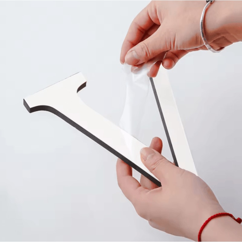 Gold 3D Mirror Letter Stickers Acrylic Alphabet Wall Decor For DIY Party Styling 1