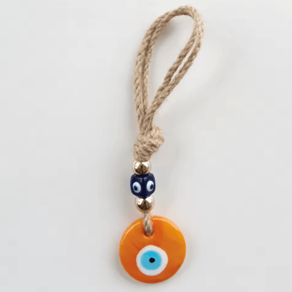 Handcrafted Blue Evil Eye Wall Hanging Glass Protective Charm Home Decor 3