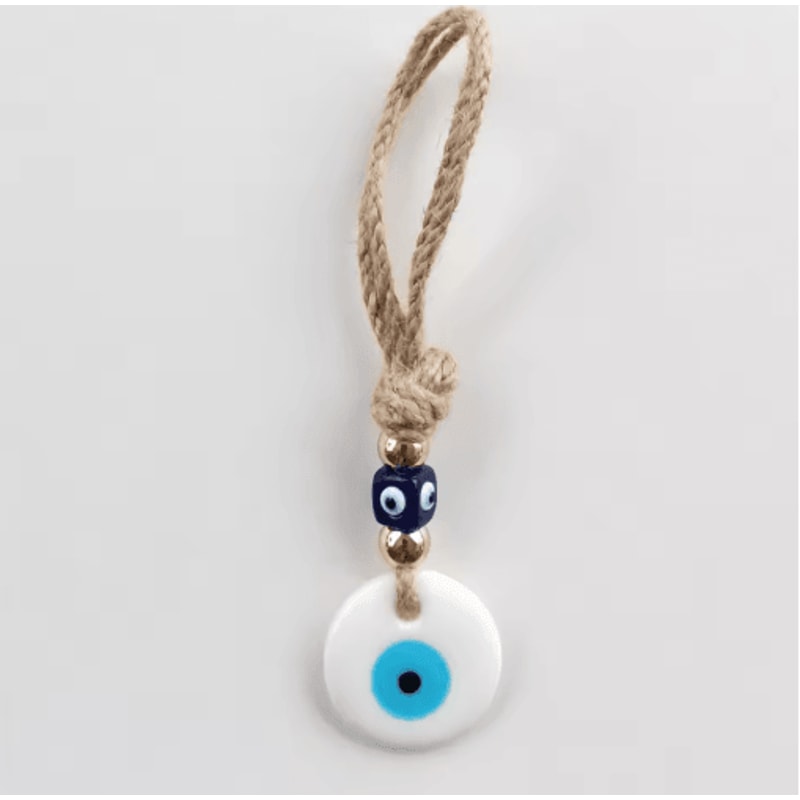 Handcrafted Blue Evil Eye Wall Hanging Glass Protective Charm Home Decor 4