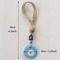 Handcrafted Blue Evil Eye Wall Hanging Glass Protective Charm Home Decor 6