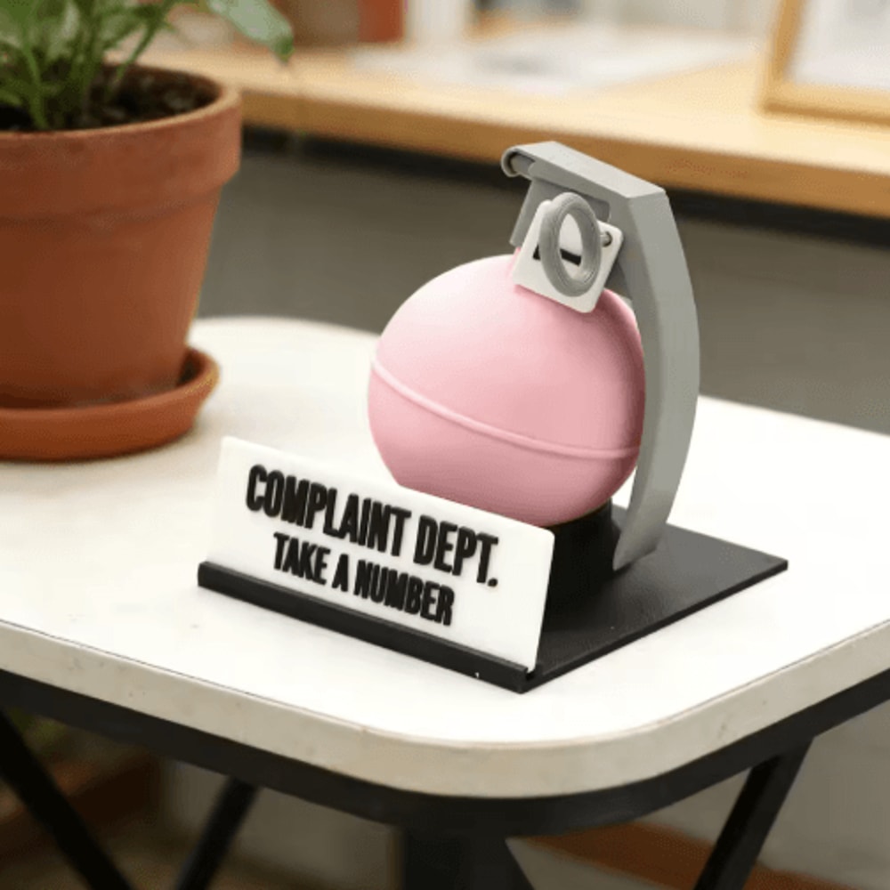 Funny Complaint Department Desk Sign 3D Printed Office Prank Gift For Coworkers 1