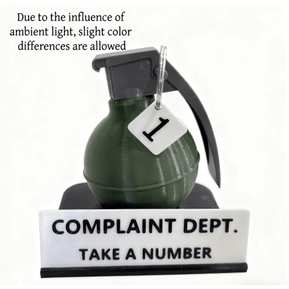 Funny Complaint Department Desk Sign 3D Printed Office Prank Gift For Coworkers 4