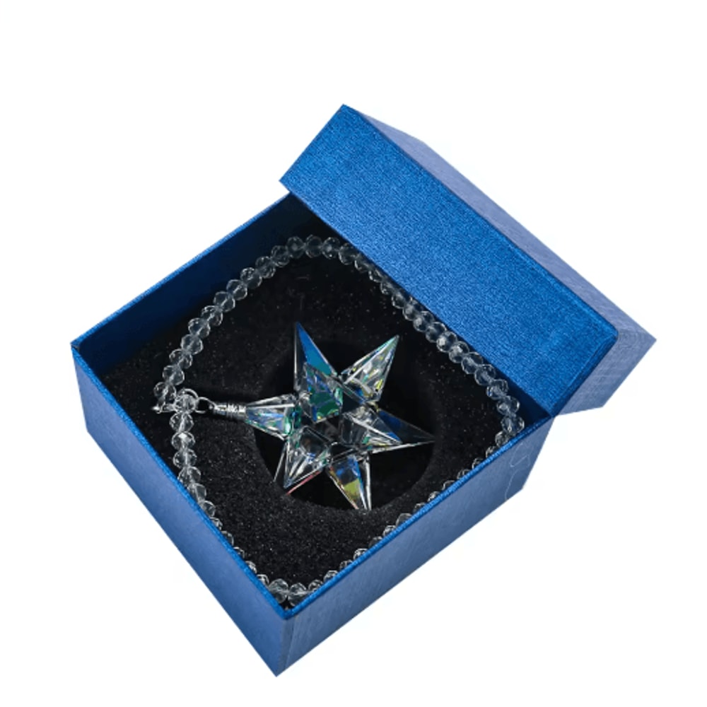 AB Crystal Meteor Hanging Pendant Rainbow Maker Car Mirror Decor 5